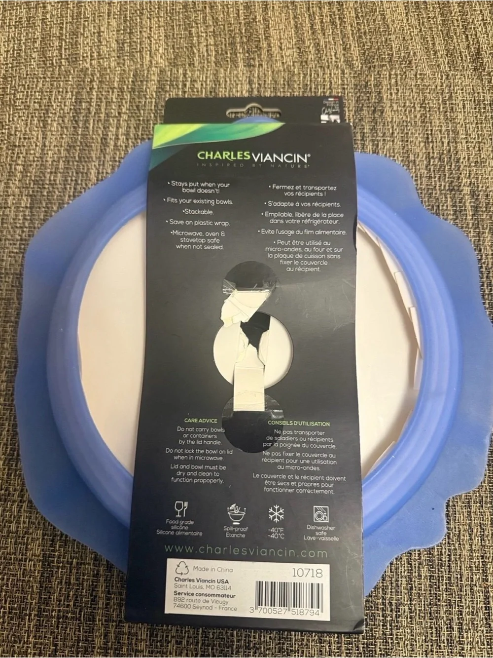 Set of 3 Poppy Pop Silicone Lids, BNIP